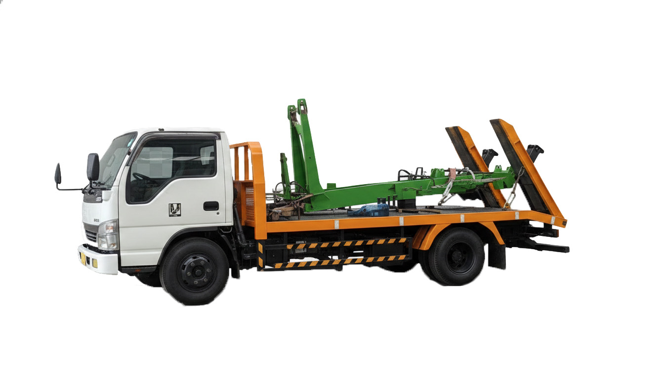 Mobil Selfloader untuk Mobilisasi Kendaraan Berat